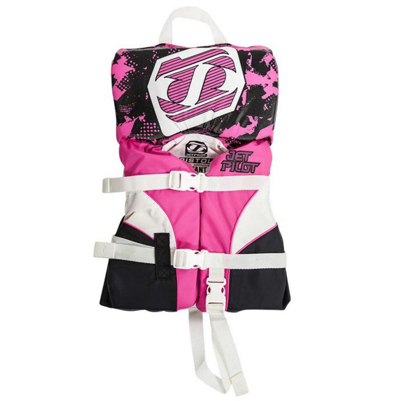 JetPilot Pistol Child Vest, Infant Life Jacket US CGA Less Than 30lbs PFD Type II -Pink
