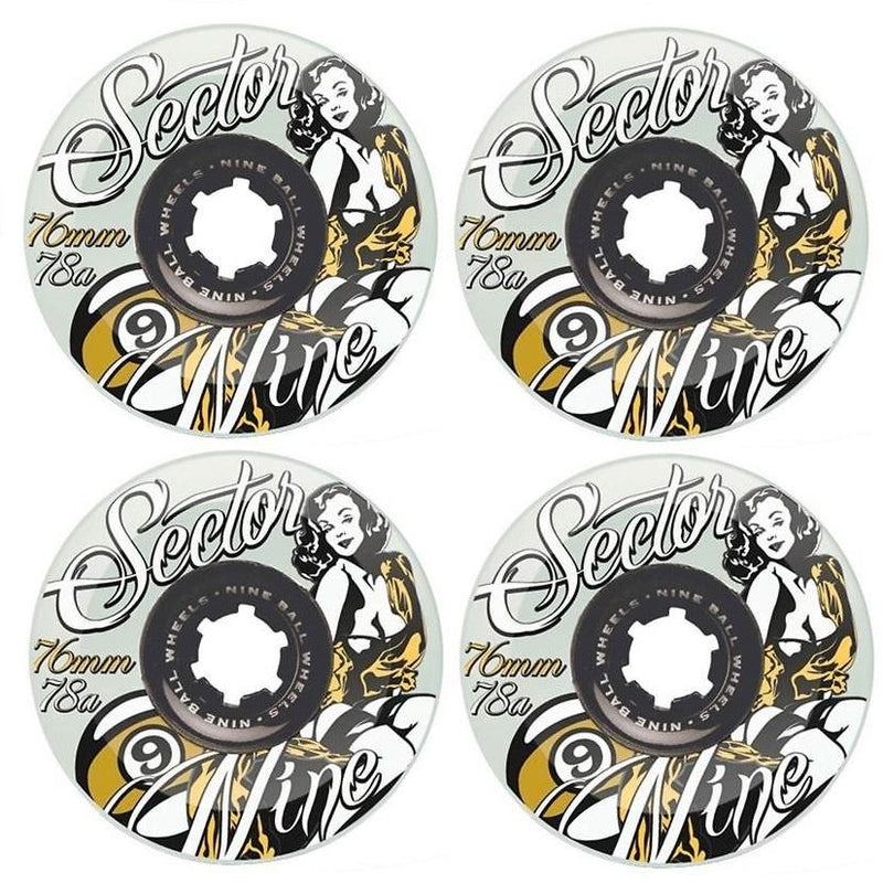 Sector 9 Yellow Goddess of Speed Longboard Wheels | 76mm 78A