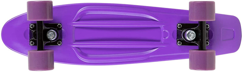 Rekon 22" Complete Mini Cruiser Skateboard (Purple/Black)