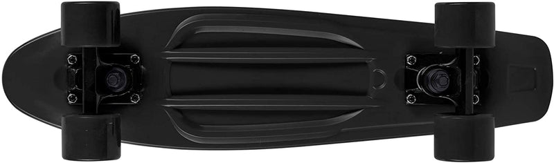 Rekon 22" Complete Mini Cruiser Plastic Skateboard (Black)