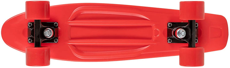 Rekon Complete 22" Mini Cruiser Plastic Skateboard (Red)