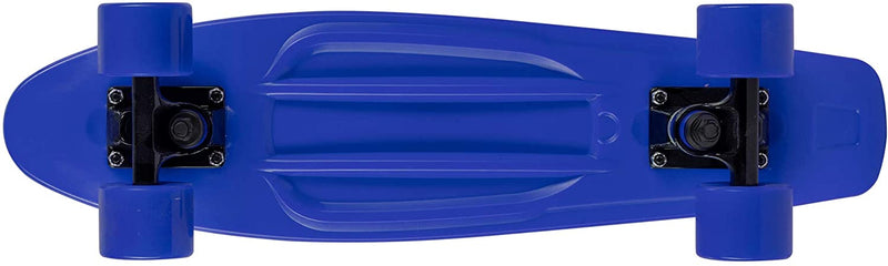 Rekon Complete 22" Mini Cruiser Plastic Skateboard (Blue)