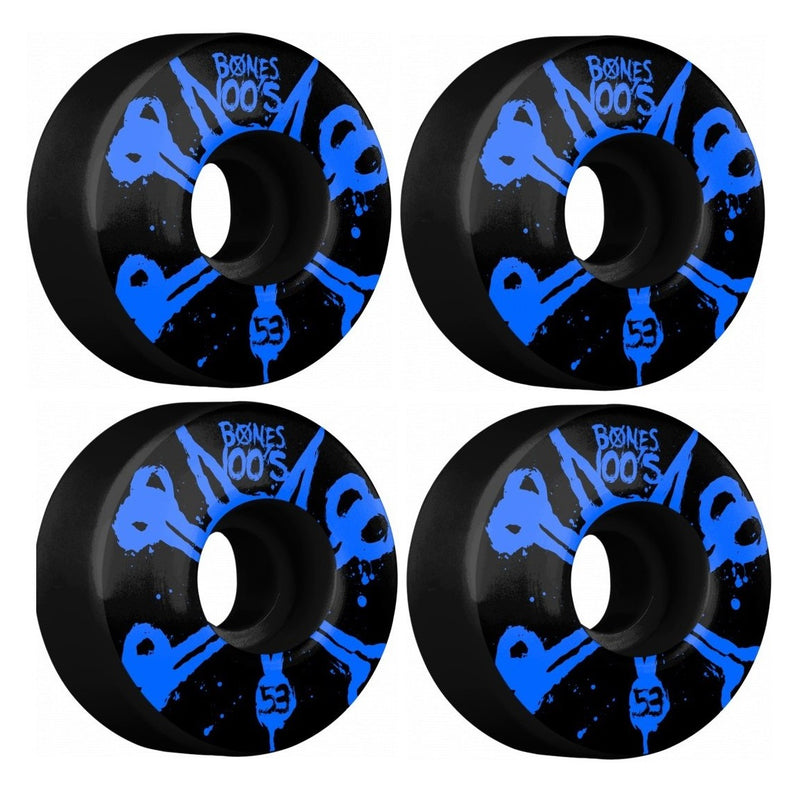 Skateboard Bones Wheels 100'S OG FORMULA V4 53mm Black/Blue
