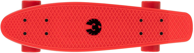 Rekon Complete 22" Mini Cruiser Plastic Skateboard (Red)