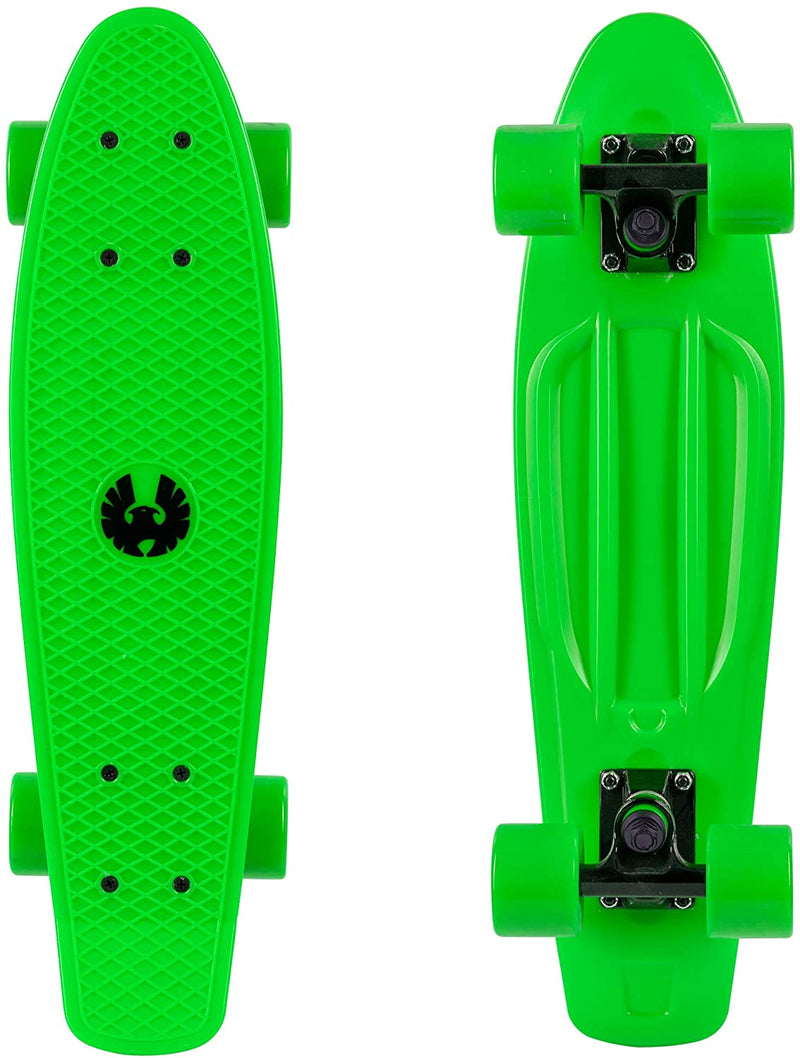 Rekon Complete 22" Mini Cruiser Plastic Skateboard (Green)