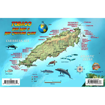 Franko Maps Tobago Reef Dive Creature Guide 5.5 X 8.5 Inch