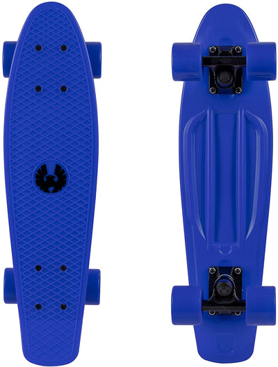 Rekon Complete 22" Mini Cruiser Plastic Skateboard (Blue)