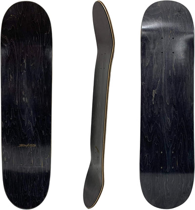 3WHYS 7-Ply Canadian Maple Black Skateboard Deck