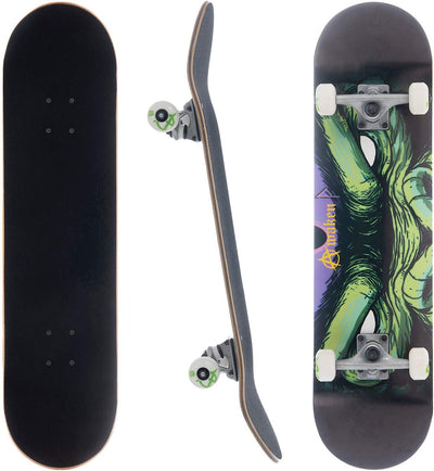 Awaken 8" Green Monster Complete Skateboard
