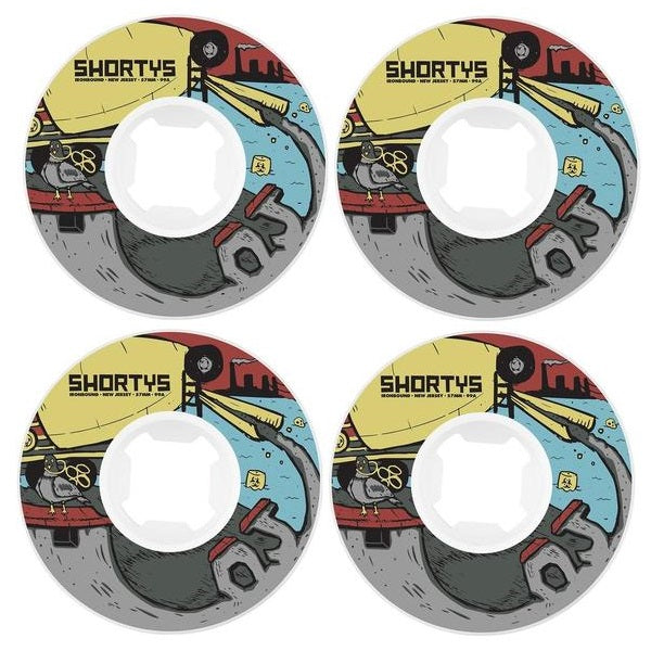 OJ 57mm Shortys 99a Skateboard Wheels 4 Pack