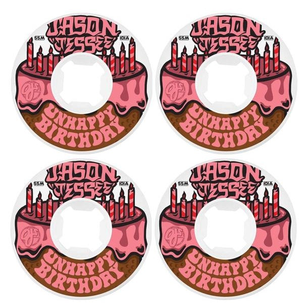 OJ Jessee Unhappy Birthday Skateboard Wheels | 55mm 101A