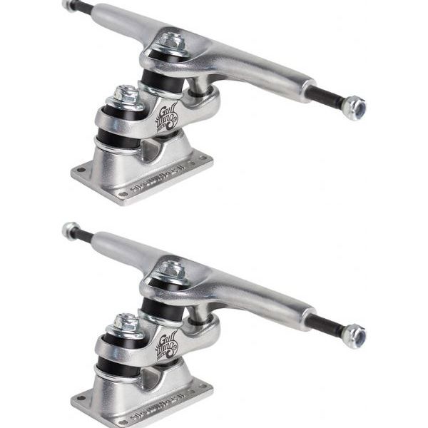 Gullwing Sidewinder II 9" (165mm) Silver Longboard Trucks Pair