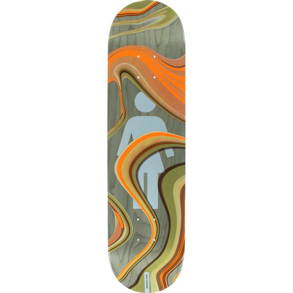 Girl 8.0" Brandon Biebel Oil Slick Skateboard Deck