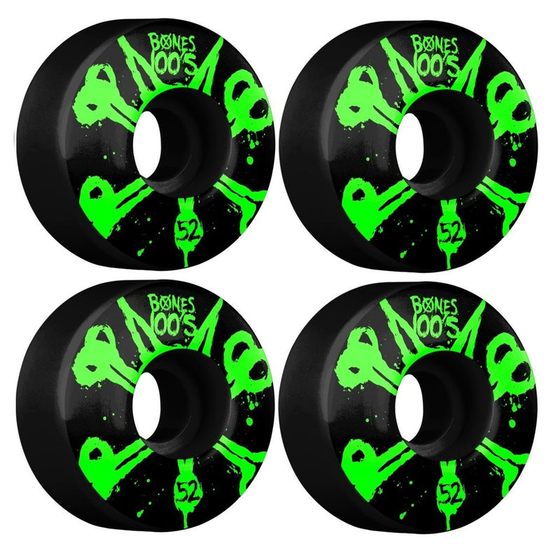 Skateboard Bones Wheels 100'S OG FORMULA V4 52mm Black/Green