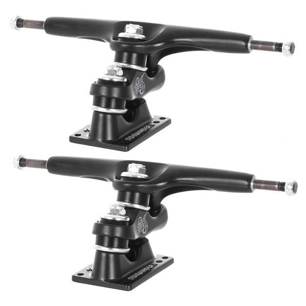 Gullwing Sidewinder II 10" (185mm) Black Longboard Trucks Pair