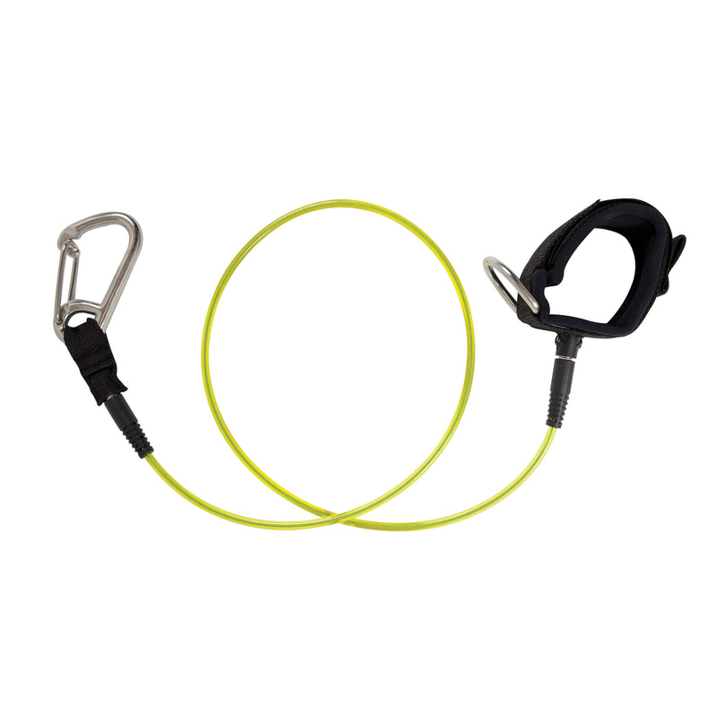 XS SCUBA Freediving Lanyard Stainless Steel Padded Wrist Quick Release