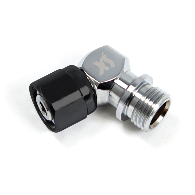 XS SCUBA 110 Degree Right Angle Adapter Low Pressure Chromed Brass