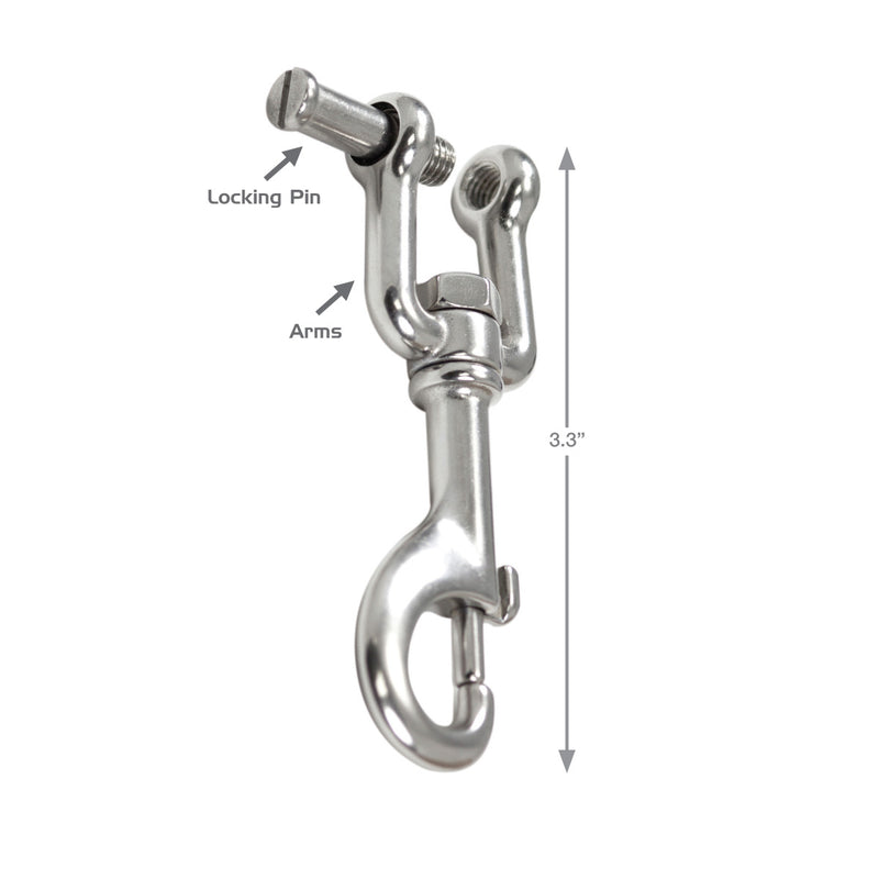 XS SCUBA Hose Hook Secure Attachment Low Pressure .5 Inch Diameter