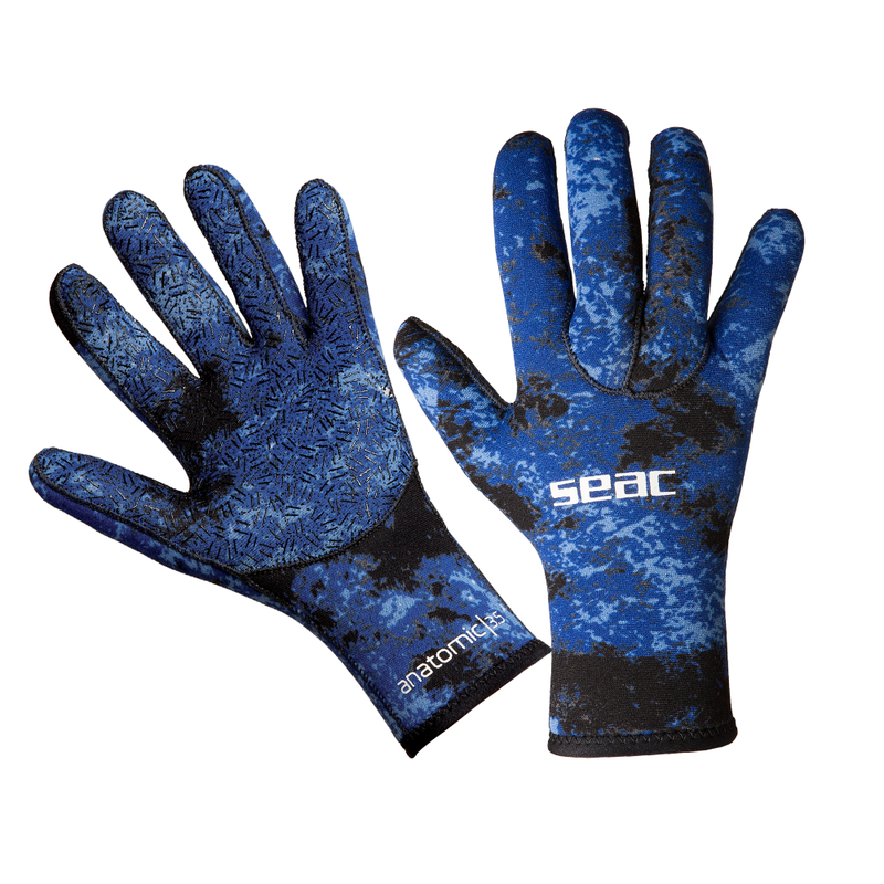 SEAC Anatomic Camo 3.5mm Gloves with Supratex Palms for Spearfishing