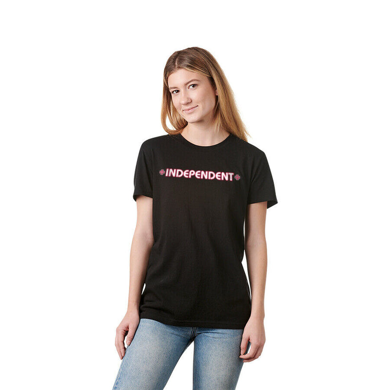 Independent Women's Bar/Cross S/S Boyfriend T-Shirt