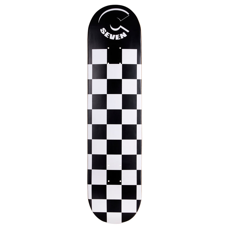 Cal 7 Checkerboard Skateboard Deck Canadian Maple 8.25 Inch Popsicle Trick