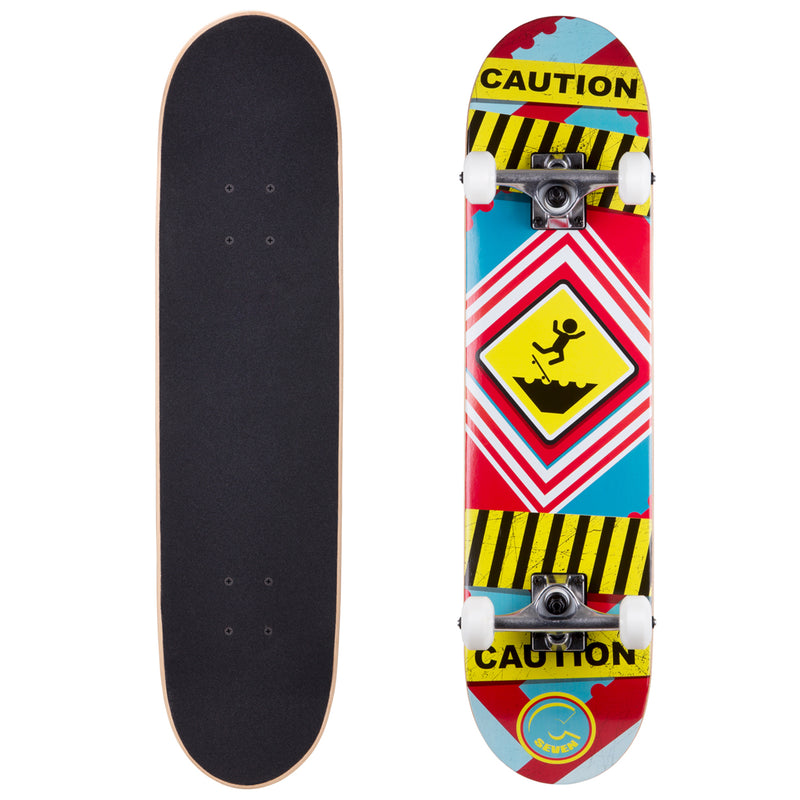 Cal 7 Complete Skateboard | 7.5 Caution