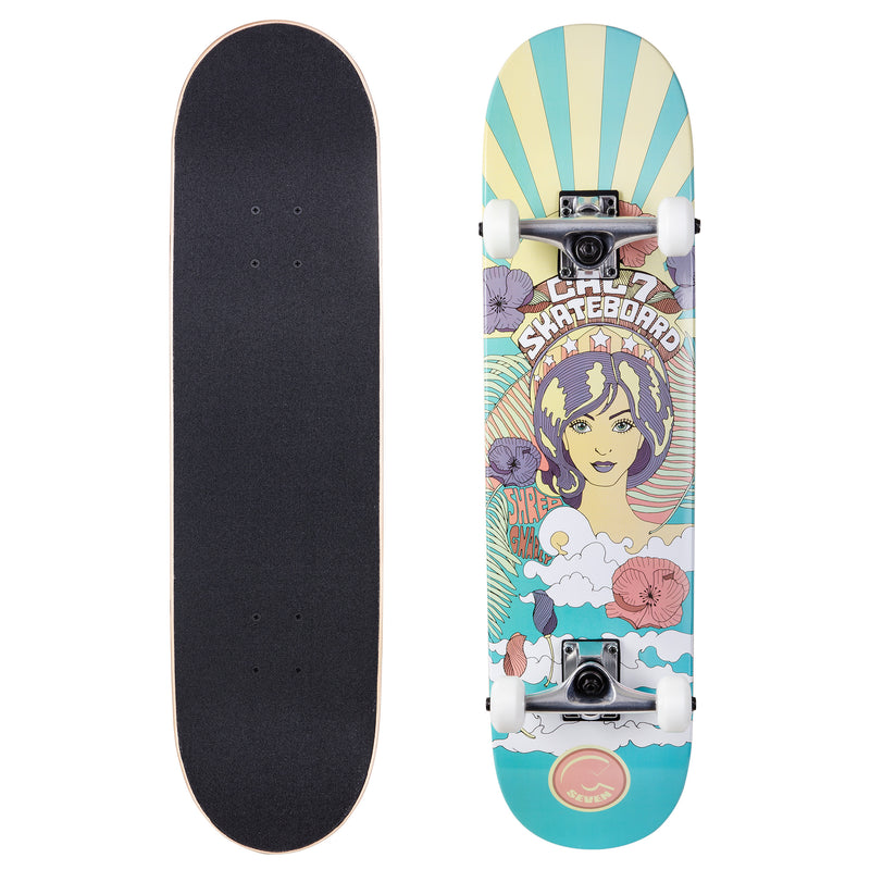 Cal 7 Complete Skateboard | 7.75 60’s Psychedelic