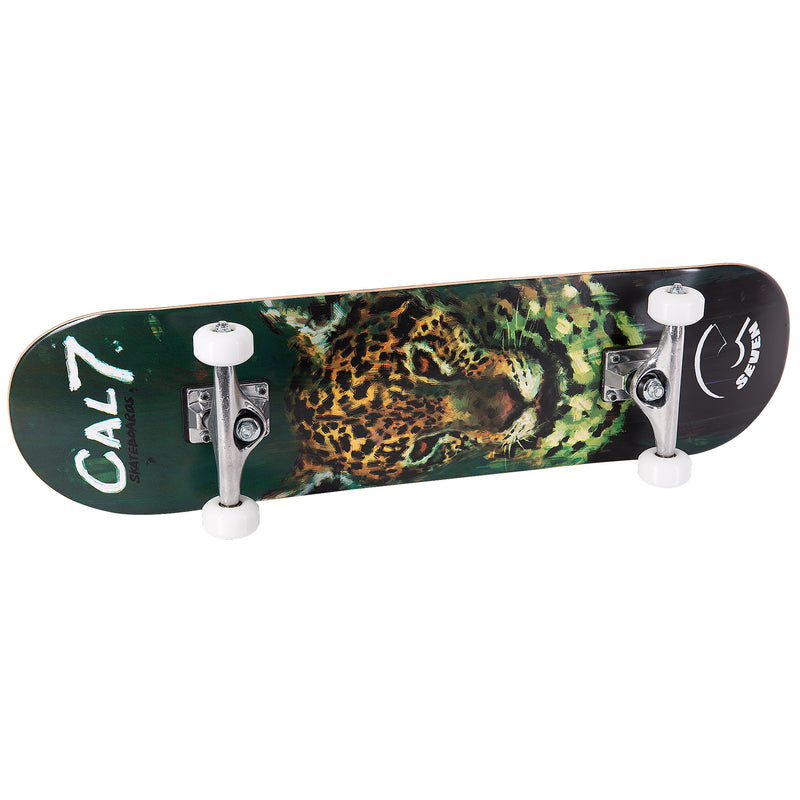 Cal 7 Complete Skateboard | 8.0 Fierce Leopard