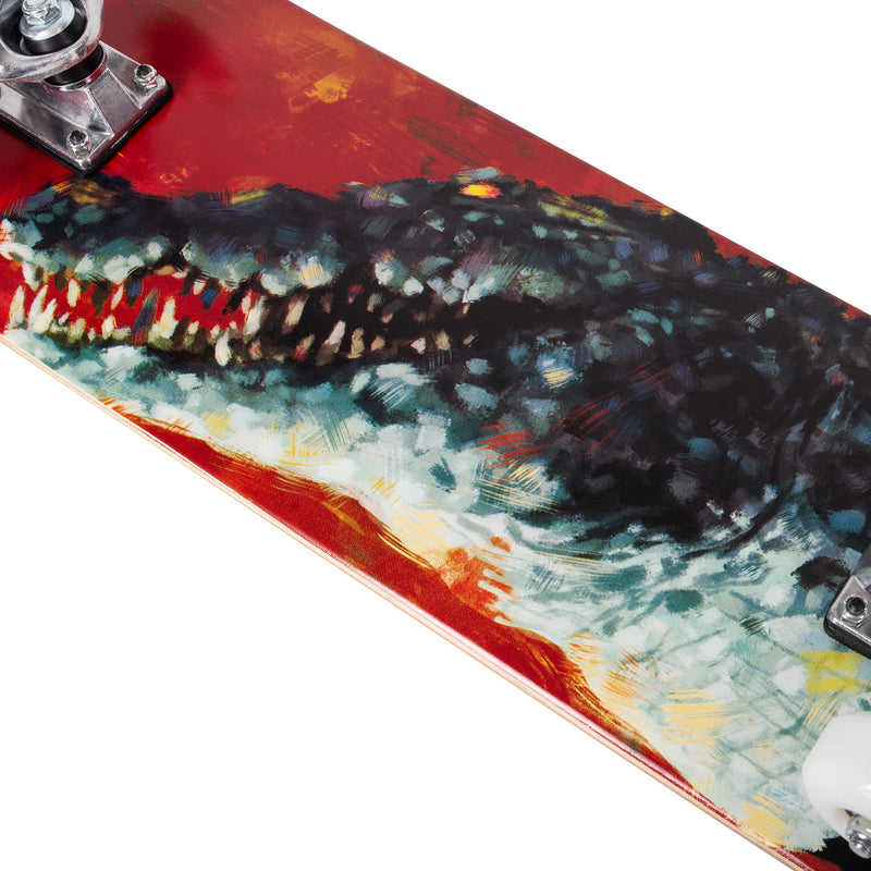 Cal 7 Complete Skateboard | 8.0 Ravenous Crocodile