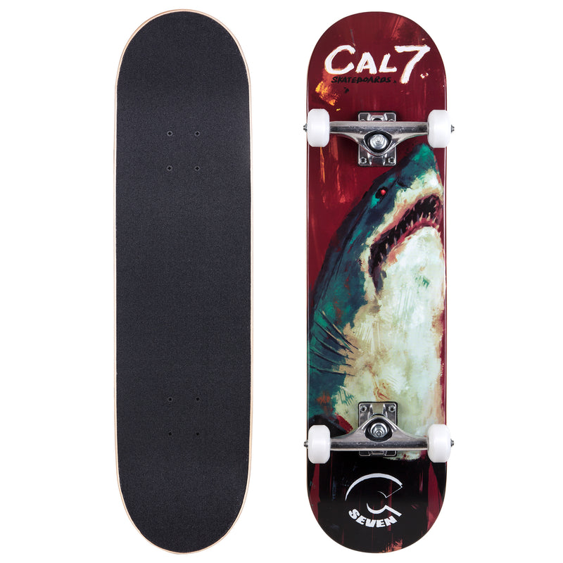 Cal 7 Complete Skateboard | 8.0 Thrasher Shark