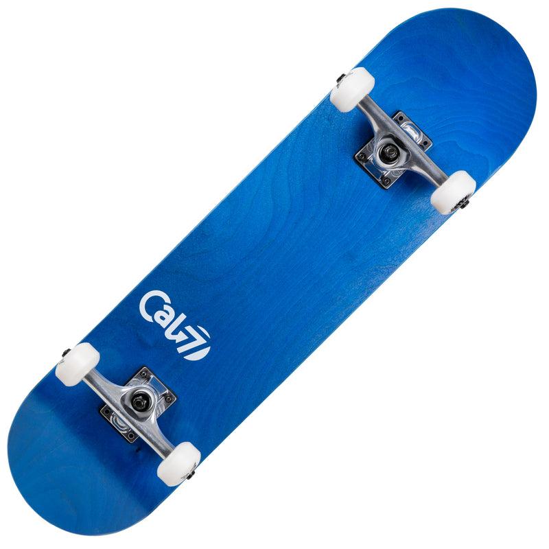 Cal 7 Current Complete 7.5/7.75/8-Inch Skateboard with Ocean Stain and Cal 7 Logo Design