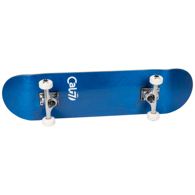 Cal 7 Current Complete 7.5/7.75/8-Inch Skateboard with Ocean Stain and Cal 7 Logo Design