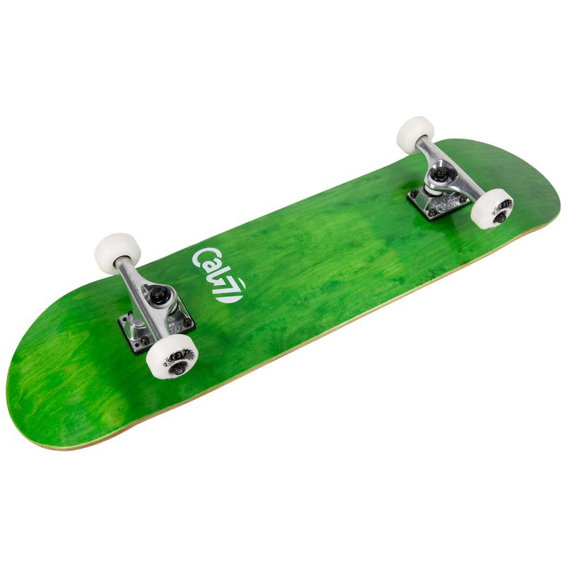 Cal 7 Meadow Complete 7.5/7.75/8-Inch Skateboard with Green Stain and Cal 7 Logo 