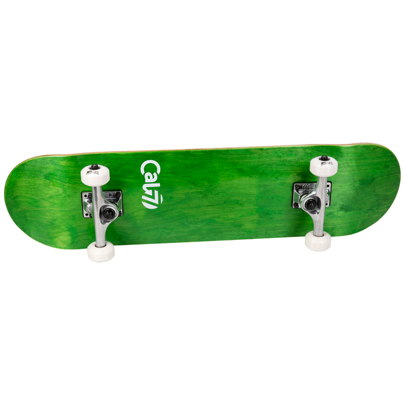 Cal 7 Meadow Complete 7.5/7.75/8-Inch Skateboard with Green Stain and Cal 7 Logo 