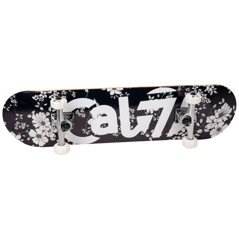 Cal 7 Petal Complete 7.5/7.75/8-Inch Skateboard with floral vine pattern and Cal 7 Logo Design 