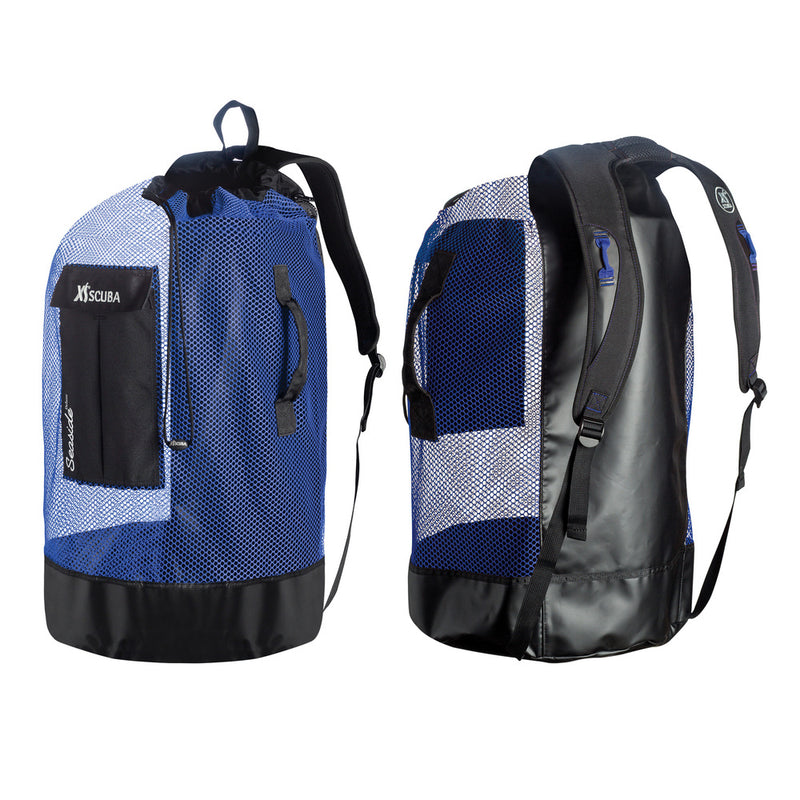 XS SCUBA Seaside Deluxe Full Size Polyester Mesh Bag with Tarpaulin Panel