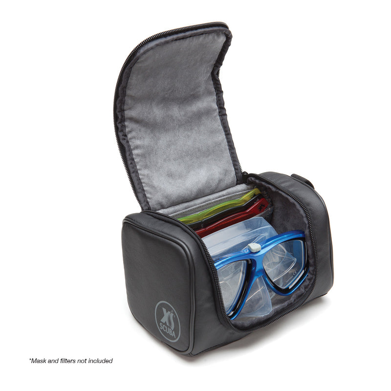 XS SCUBA Switch Mask Bag With Six Dividers Lens Filter Storage