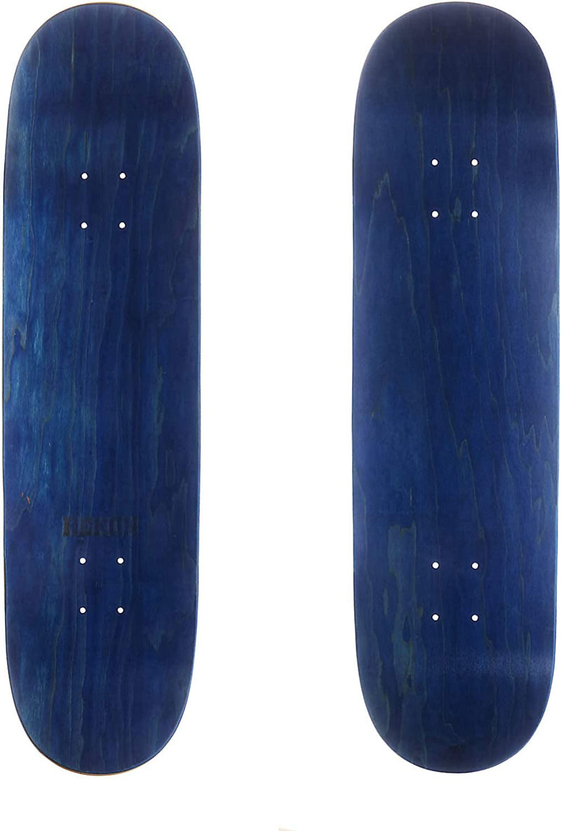Rekon Canadian Maple Blank Blue Skateboard Deck