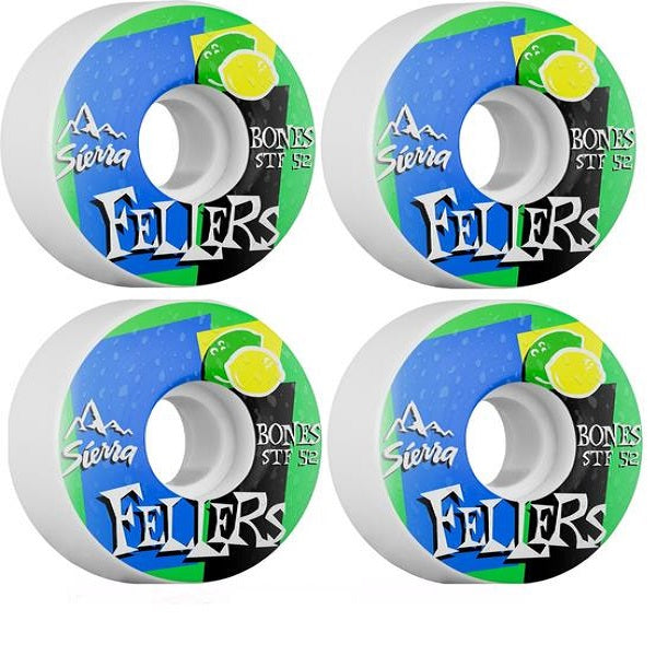 BONES STF PRO FELLERS MIST 52X29 V3 SKATEBOARD WHEEL 83B 4PK