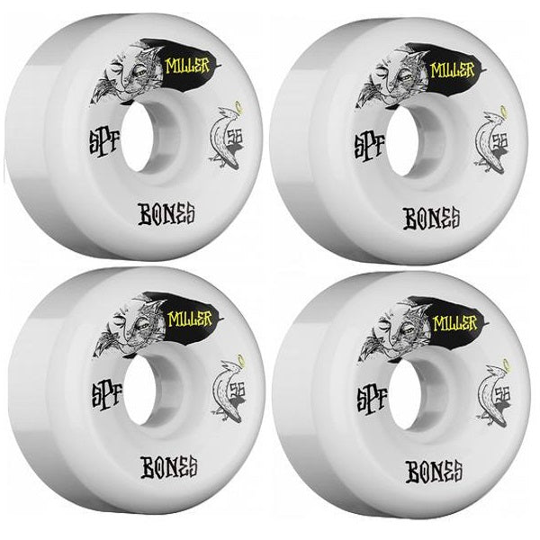 BONES SPF PRO MILLER GUILTY CAT 56X32 P5 SKATEBOARD WHEEL 84B 4PK