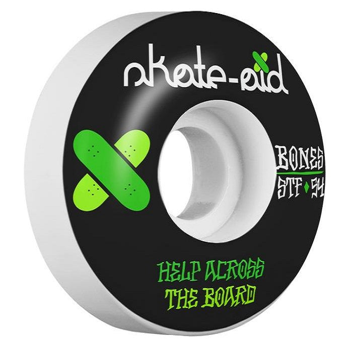 Bones X Skate Aid STF Skateboard Wheels | 54mm 103A