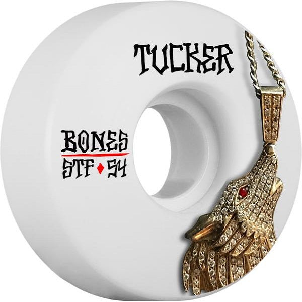BONES WHEELS STF PRO TUCKER WOLF SKATEBOARD WHEEL V1 54MM 103A 4PK