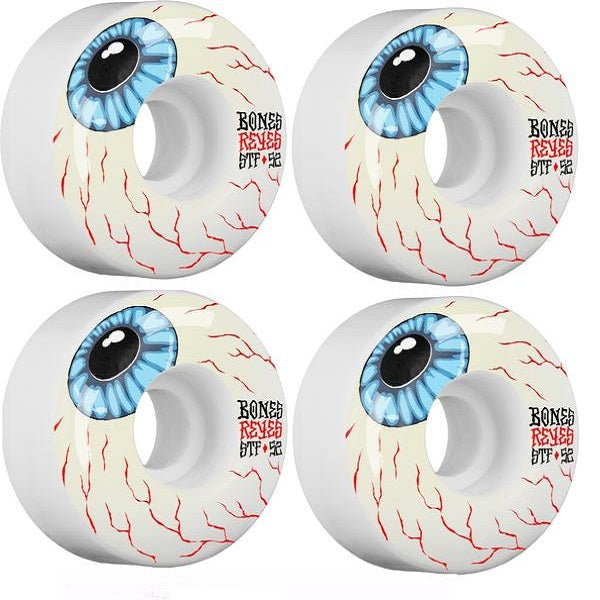 BONES WHEELS STF PRO REYES EYEBALL SKATEBOARD WHEEL V4 52MM 103A 4PK