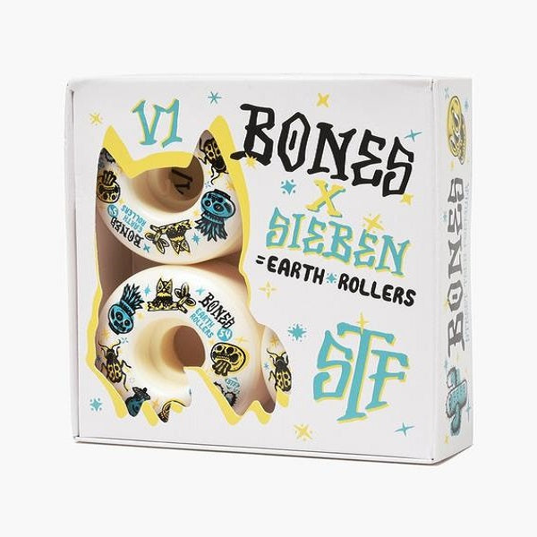 Bones STF 54mm Sieben Earth Rollers V1 Skateboard Wheels