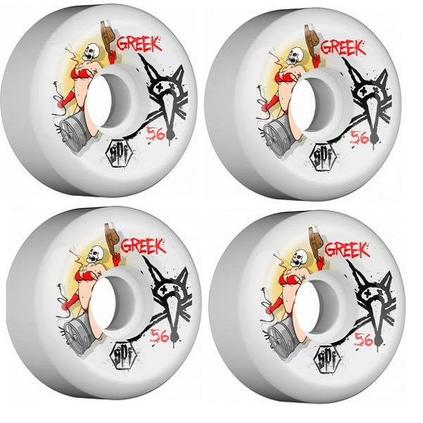Bones SPF 56mm Greek Ride P5 Skateboard Wheels 4PK