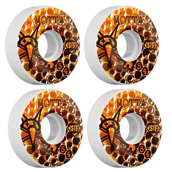 Bones STF Motta Beezwax 52mm V3 Skateboard Wheels 4PK