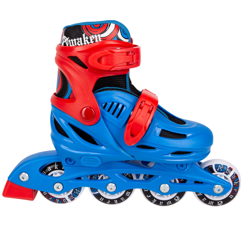 Awaken Adjustable Size Inline Skates | Beginner Roller Hockey Blades For Kids, Boys, Girls