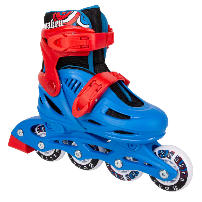 Awaken Adjustable Size Inline Skates | Beginner Roller Hockey Blades For Kids, Boys, Girls