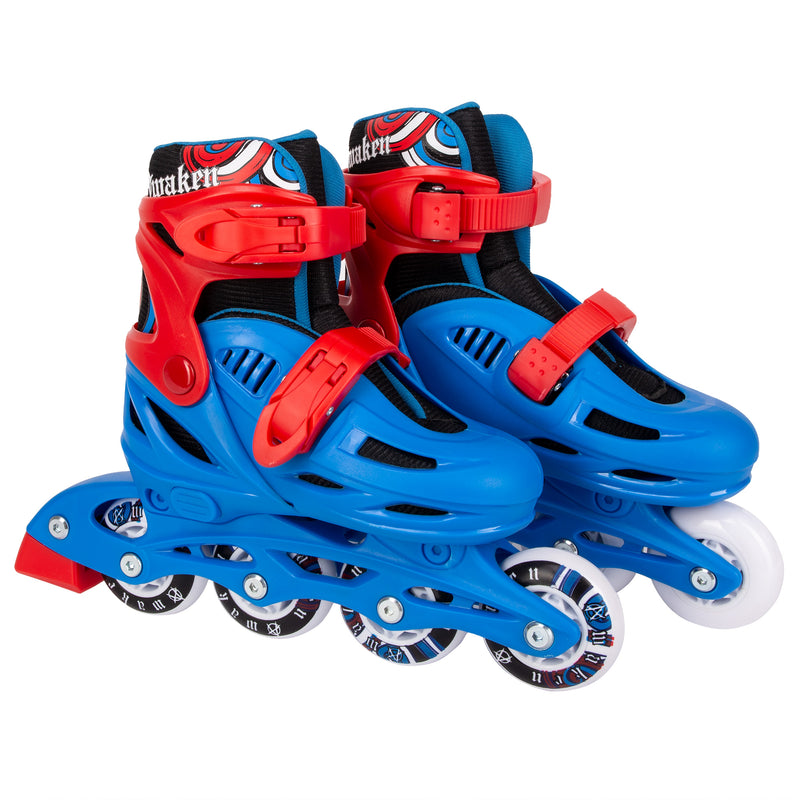 Awaken Adjustable Size Inline Skates | Beginner Roller Hockey Blades For Kids, Boys, Girls