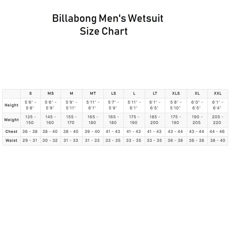 Billabong Furnace Revolution Men’s 4/3 Wetsuit
